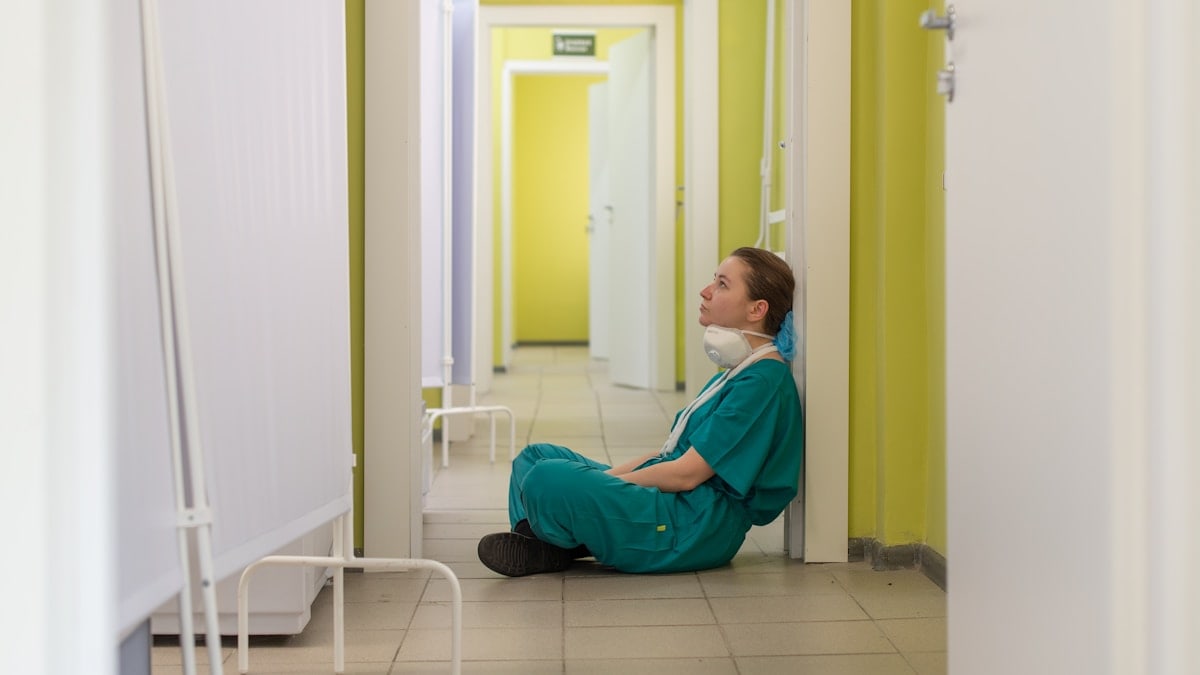 Nurse in a Moscow hospital